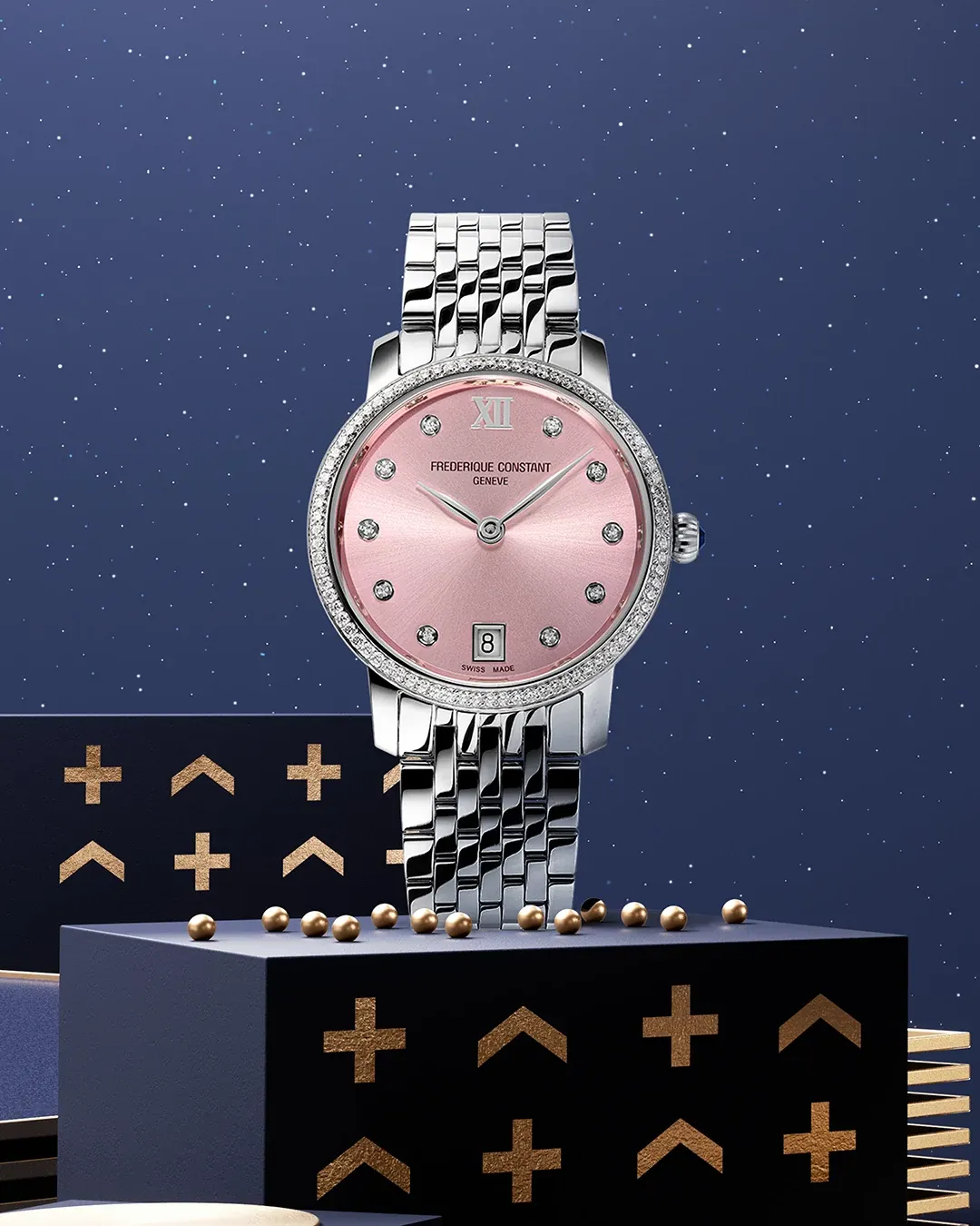 Classics Slimline Ladies Watch FC-220LPD1SD26B | Frederique Constant